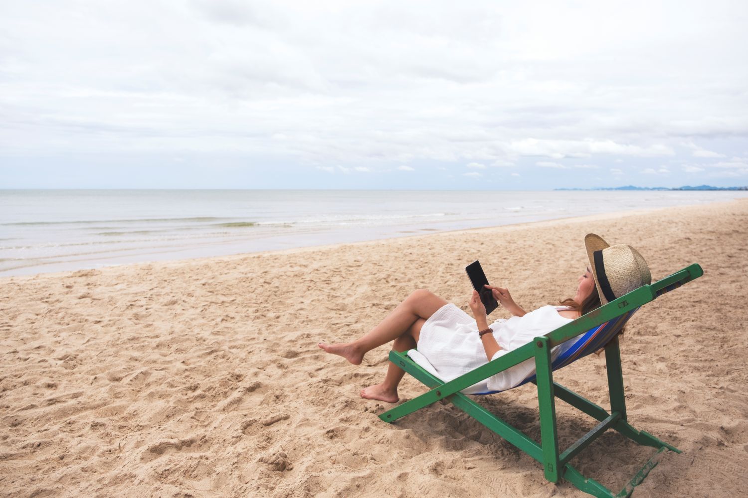 Chilling by the sea