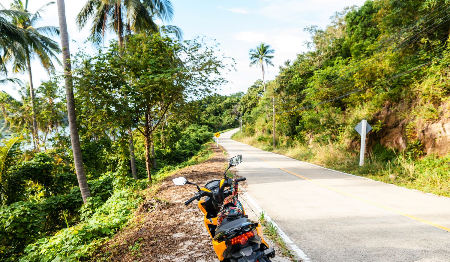 Ride a motorbike around the island.