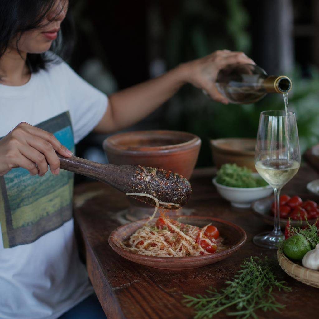Food Pairing กับไวน์ออร์แกนิก: กฎจับคู่อาหารไทยที่ตำราตะวันตกไม่เคยบอก